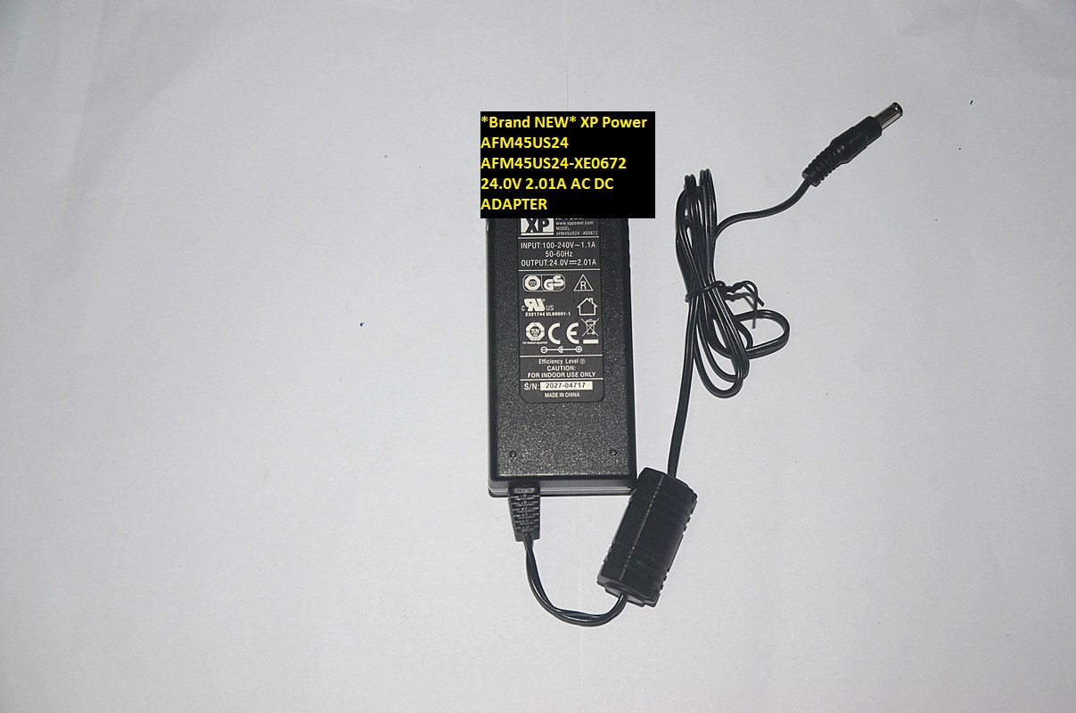 *Brand NEW* XP Power 24.0V 2.01A AC DC ADAPTER 5.5*2.5 AFM45US24 AC100-240V AFM45US24-XE0672